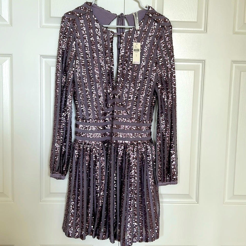 Anthropologie sequin dress, Size 4, Lilac